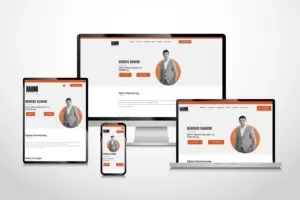 Darstellung der neuen Steuerberater-Website auf Desktop, Laptop, Tablet und Smartphone.