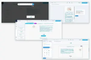 IONOS Editor im Einsatz: Bearbeitungsansichten und Vorschauen während der Website-Erstellung für Mia’s Betreuungsservice.